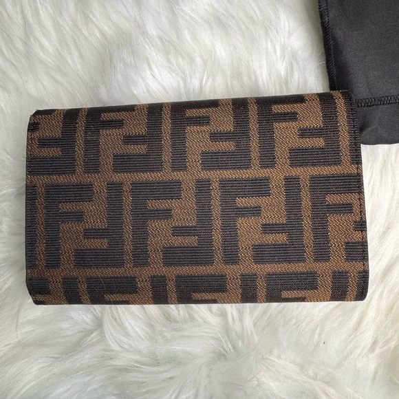 FENDI ZUCCA TRIFOLD WALLET - Picture 10 of 15